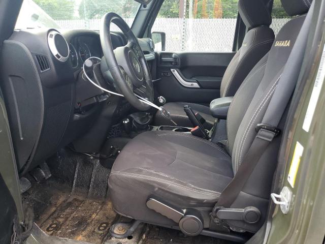 1C4BJWEG3FL620458 - 2015 JEEP WRANGLER U SAHARA GREEN photo 7