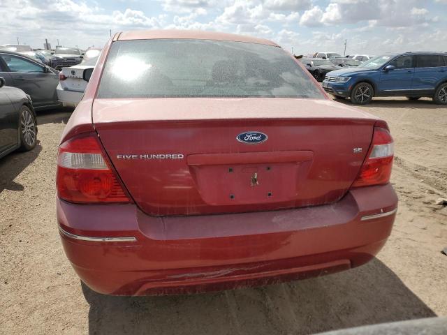 1FAHP24186G133625 - 2006 FORD FIVE HUNDR SEL RED photo 6