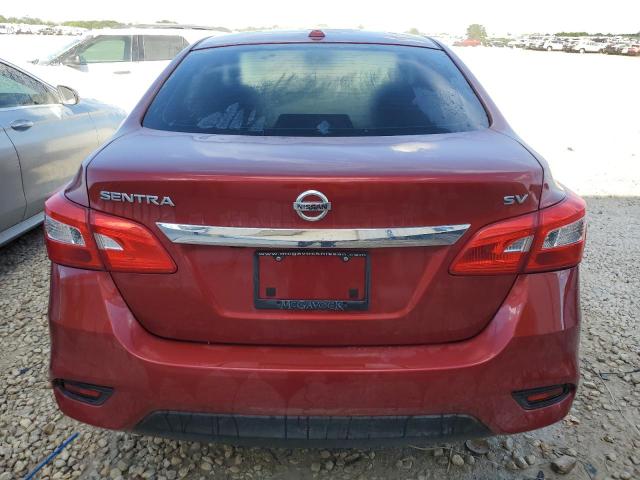 3N1AB7AP5GY288619 - 2016 NISSAN SENTRA S RED photo 6