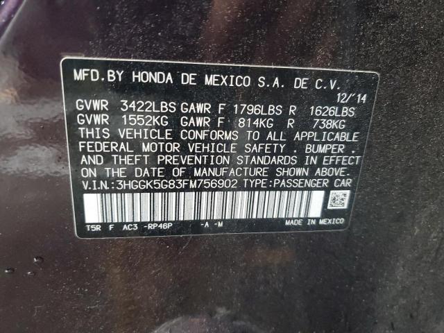 3HGGK5G83FM756902 - 2015 HONDA FIT EX 紫色 照片 13