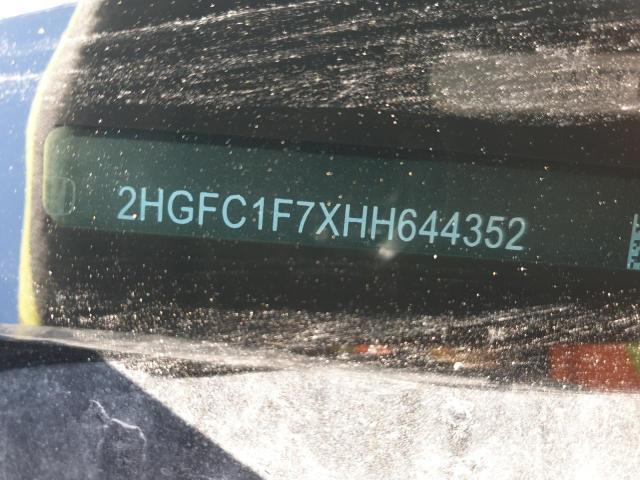 2HGFC1F7XHH644352 - 2017 HONDA CIVIC EXL SILVER photo 13