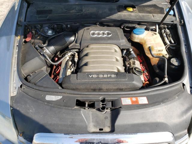 WAUDH74F57N055295 - 2007 AUDI A6 3.2 QUATTRO GRAY photo 11