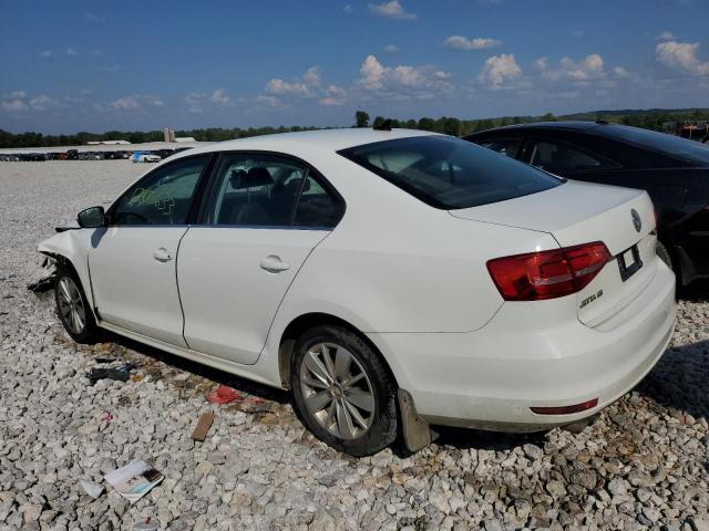 3VWLA7AJ8FM279839 - 2015 VOLKSWAGEN JETTA TDI WHITE photo 2