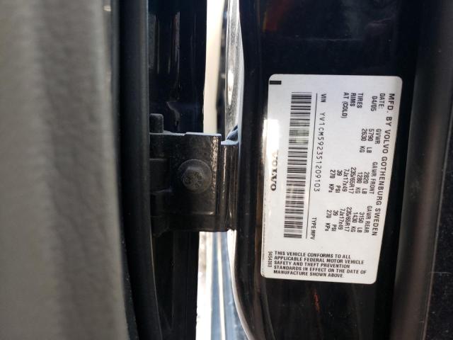 YV1CM592351209103 - 2005 VOLVO XC90 BLACK photo 12