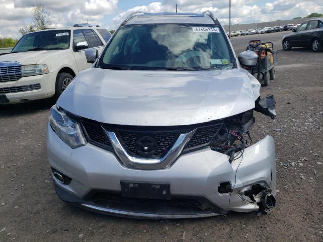 5N1AT2MV5FC809347 - 2015 NISSAN ROGUE S SILVER photo 5