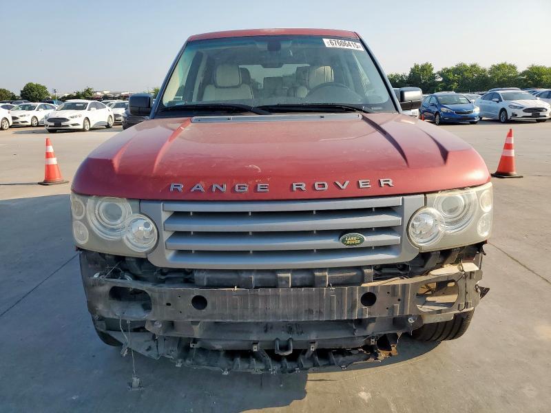 SALMF154X8A287749 - 2008 LAND ROVER RANGE ROVE HSE RED photo 5