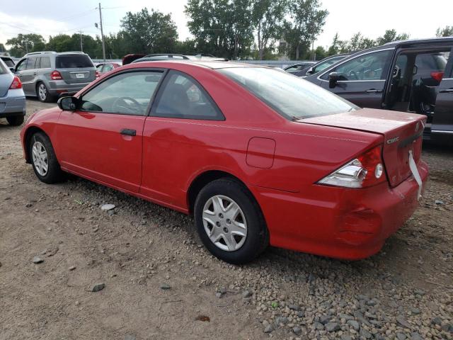 1HGEM22124L068401 - 2004 HONDA CIVIC DX VP RED photo 2