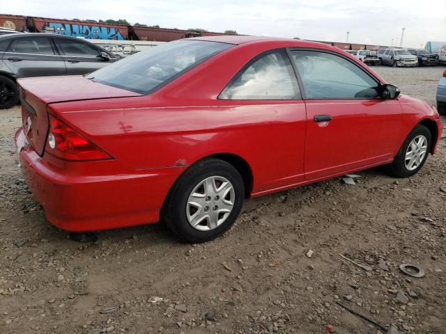 1HGEM22124L068401 - 2004 HONDA CIVIC DX VP Rot Foto 3
