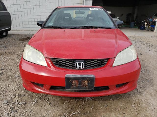1HGEM22124L068401 - 2004 HONDA CIVIC DX VP Rot Foto 5