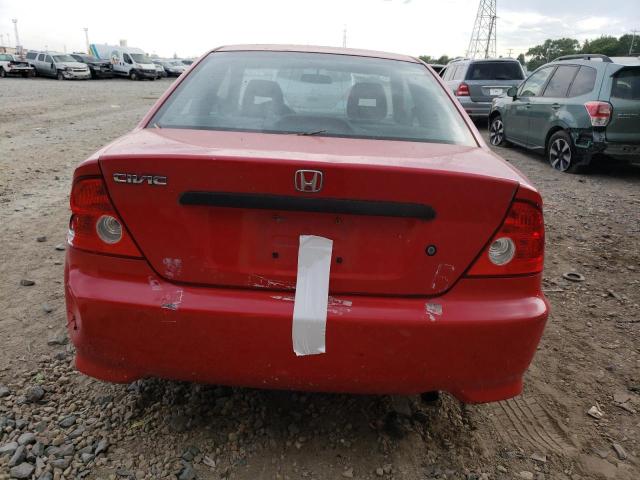1HGEM22124L068401 - 2004 HONDA CIVIC DX VP Rot Foto 6