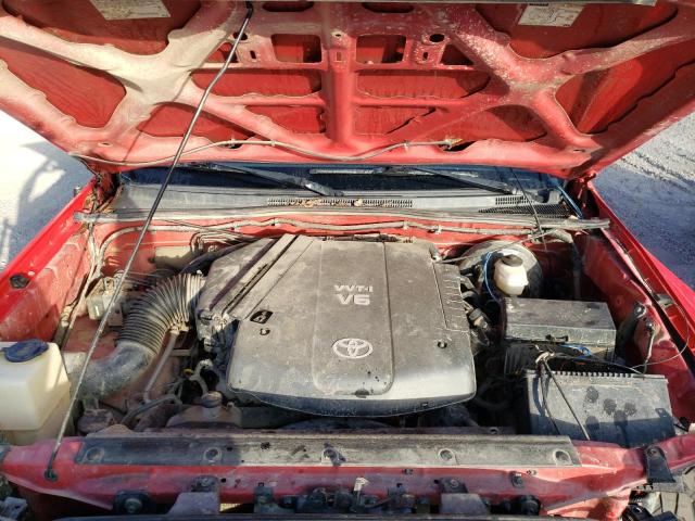 5TEUU42N58Z574479 - 2008 TOYOTA TACOMA ACCESS CAB წითელი ფოტო 11