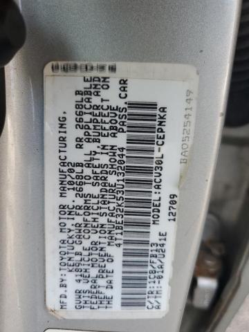 4T1BE32K53U132044 - 2003 TOYOTA CAMRY LE Күміс фото 12