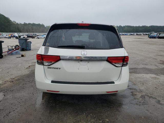5FNRL5H68FB012217 - 2015 HONDA ODYSSEY EXL WHITE photo 6