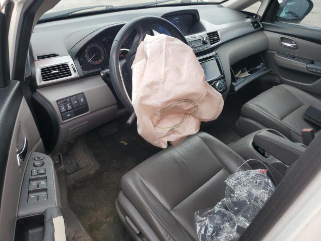 5FNRL5H68FB012217 - 2015 HONDA ODYSSEY EXL WHITE photo 8