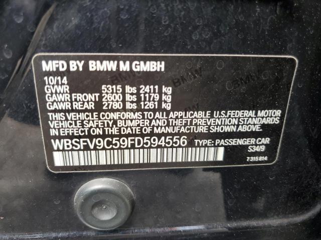 WBSFV9C59FD594556 - 2015 BMW M5 BLACK photo 12