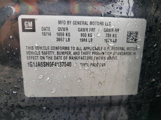 1G1JA6SH0F4137540 - 2015 CHEVROLET SONIC LS BLACK photo 12