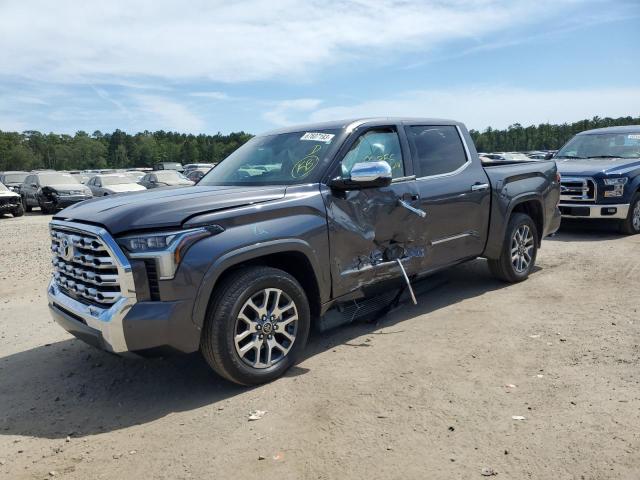 5TFMA5AB6NX014754 - 2022 TOYOTA TUNDRA CREWMAX PLATINUM GRAY photo 1