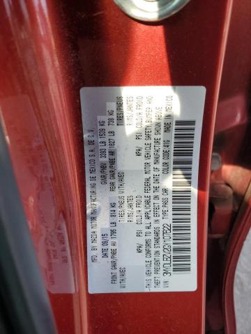 3MYDLBZV2GY107622 - 2016 TOYOTA SCION IA RED photo 12