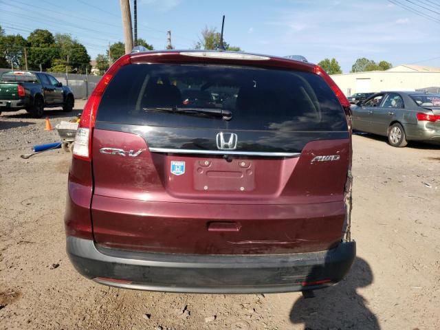 5J6RM4H79CL069772 - 2012 HONDA CR-V EXL BURGUNDY photo 6