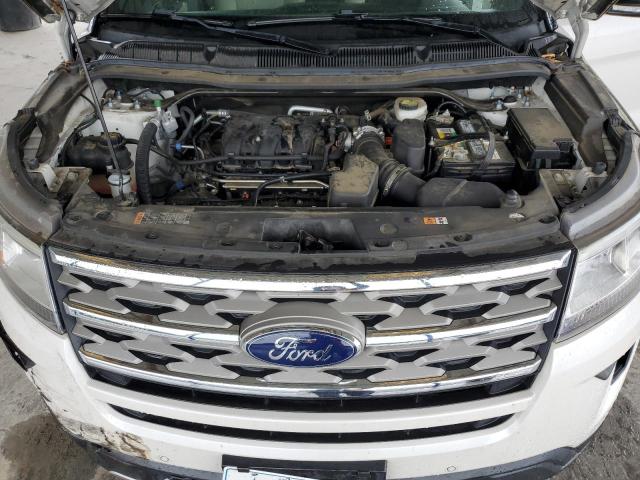 1FM5K7D84JGA62885 - 2018 FORD EXPLORER XLT Beyaz fotoğraf 12
