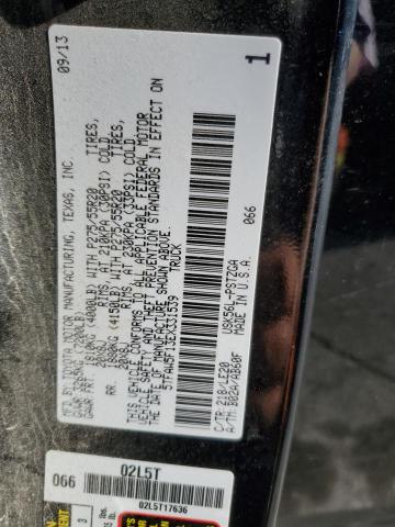 5TFAW5F13EX331539 - 2014 TOYOTA TUNDRA CREWMAX PLATINUM Schwarz Foto 13