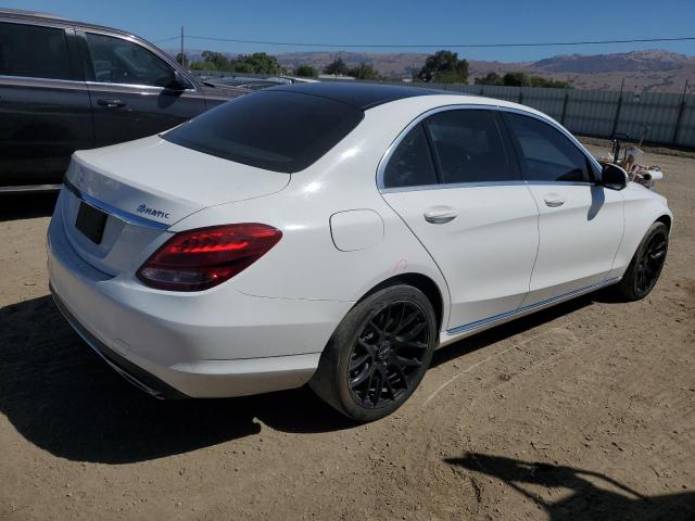 55SWF4KBXFU022398 - 2015 MERCEDES-BENZ C 300 4MATIC WHITE photo 3