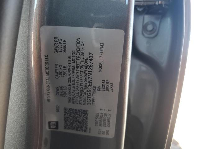 1GTG5CEN7N1267417 - 2022 GMC CANYON ELEVATION GRAY photo 12