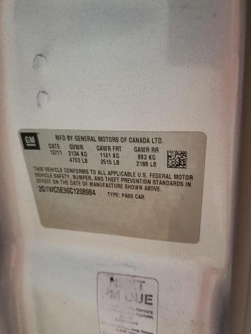 2G1WC5E36C1208984 - 2012 CHEVROLET IMPALA LTZ SILVER photo 13