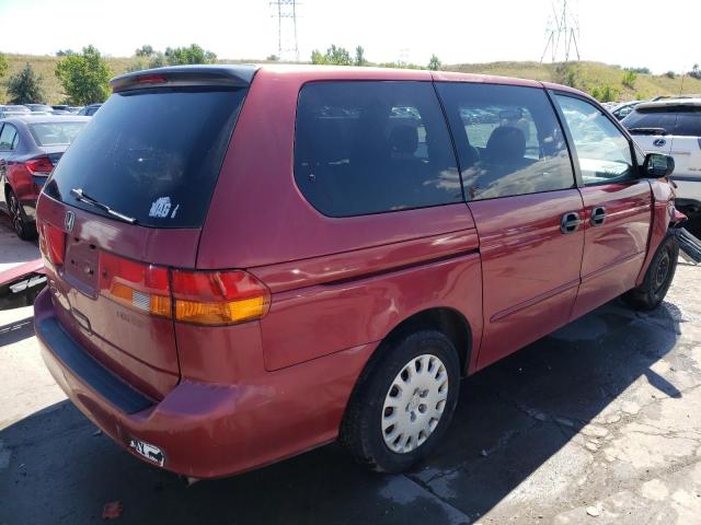 2HKRL18512H566274 - 2002 HONDA ODYSSEY LX RED photo 3