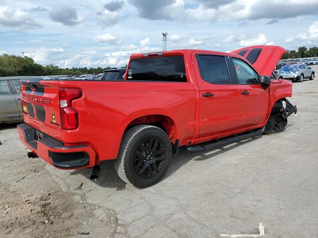 1GCPWBEK3NZ164042 - 2022 CHEVROLET SILVERADO C1500 CUSTOM RED photo 3