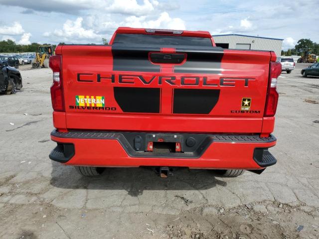 1GCPWBEK3NZ164042 - 2022 CHEVROLET SILVERADO C1500 CUSTOM RED photo 6