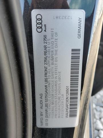 WAUHGAFC9DN126501 - 2013 AUDI A6 PRESTIGE შავი ფოტო 13