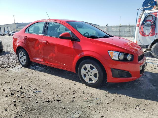 1G1JA5SH9F4182342 - 2015 CHEVROLET SONIC LS RED photo 4