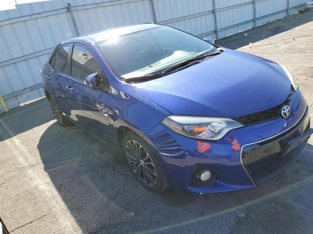 5YFBURHEXEP100668 - 2014 TOYOTA COROLLA L BLUE photo 4