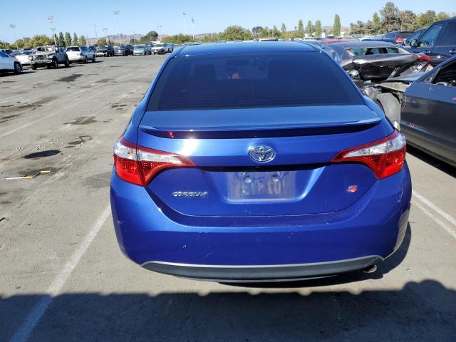5YFBURHEXEP100668 - 2014 TOYOTA COROLLA L BLUE photo 6