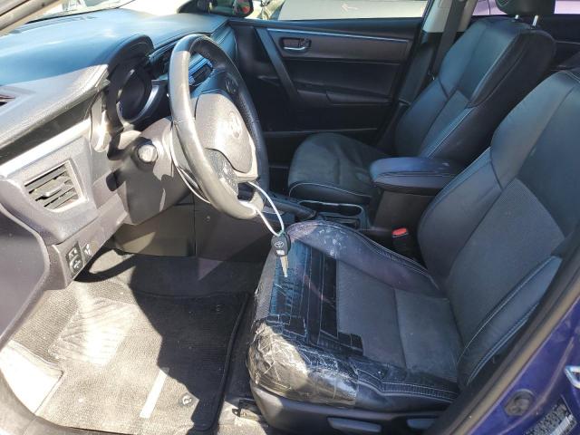 5YFBURHEXEP100668 - 2014 TOYOTA COROLLA L BLUE photo 7