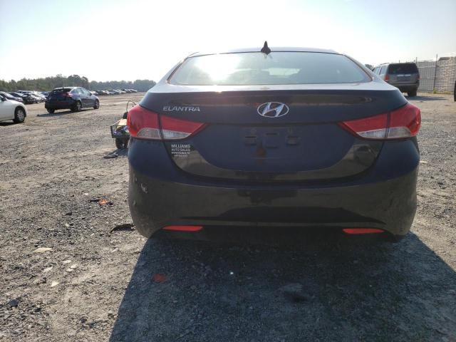 5NPDH4AE8DH277015 - 2013 HYUNDAI ELANTRA GLS BLACK photo 6