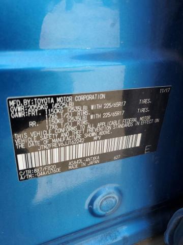 JTMZFREV6JJ162242 - 2018 TOYOTA RAV4 LE أزرق صورة 13