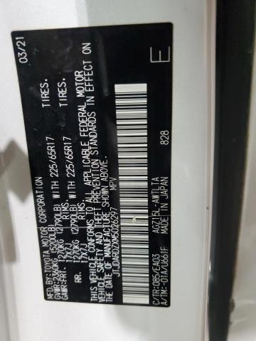 JTJDARDZXM5026297 - 2021 LEXUS NX 300 BASE Blanc photo 20