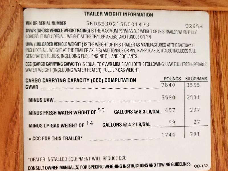 5KDBE30215L001473 - 2005 EXPL CAMPER TLR Weiß Foto 10