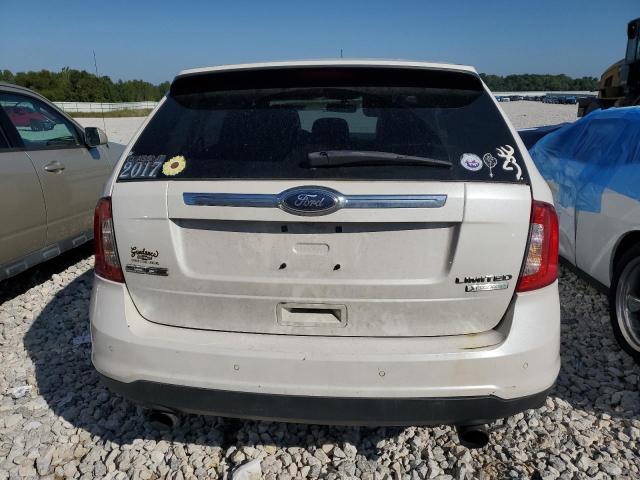 2FMDK3K96DBA81093 - 2013 FORD EDGE LIMITED WHITE photo 6