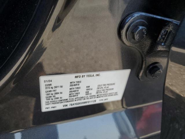 7SAYGDED9RF011128 - 2024 TESLA MODEL Y 灰色 照片 13