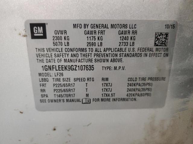 1GNFLEEK9GZ107635 - 2016 CHEVROLET EQUINOX LS SILVER photo 13