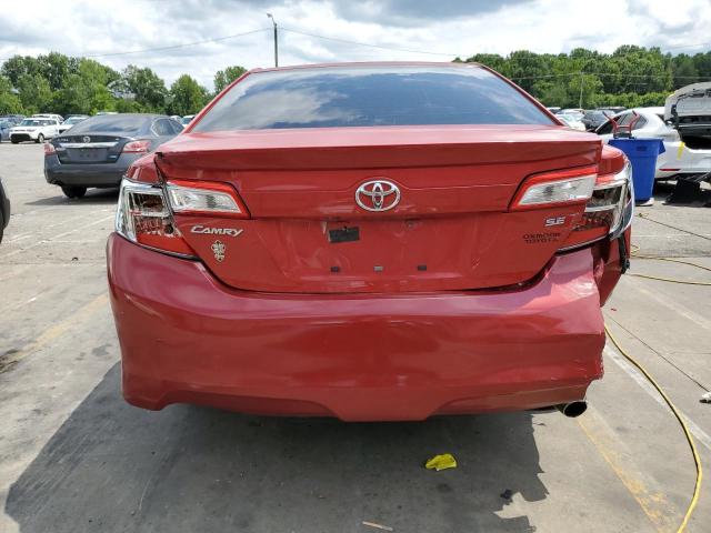 4T1BF1FK6CU553637 - 2012 TOYOTA CAMRY BASE RED photo 6