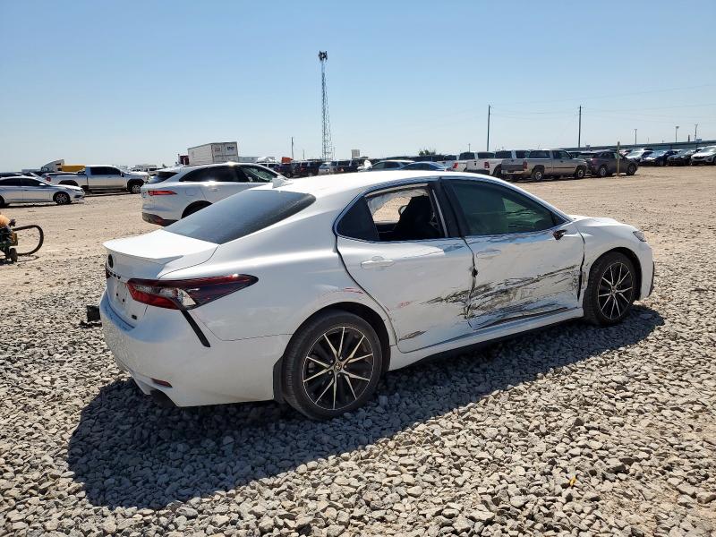 4T1G11AKXPU768472 - 2023 TOYOTA CAMRY SE NIGHT SHADE WHITE photo 3