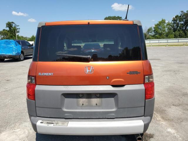 5J6YH28615L004459 - 2005 HONDA ELEMENT EX ORANGE photo 6