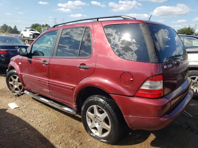 4JGAB54E31A244315 - 2001 MERCEDES-BENZ ML 320 RED photo 2