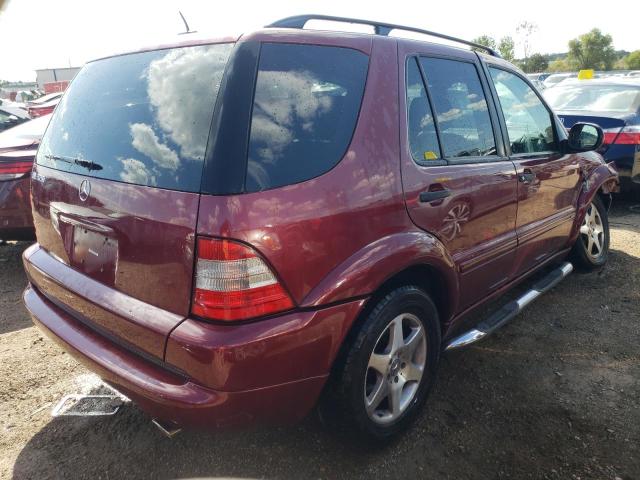 4JGAB54E31A244315 - 2001 MERCEDES-BENZ ML 320 RED photo 3