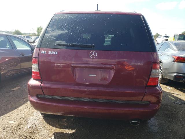 4JGAB54E31A244315 - 2001 MERCEDES-BENZ ML 320 RED photo 6