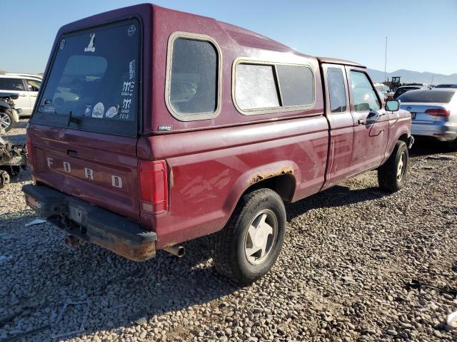 1FTCR15X5MPA92007 - 1991 FORD RANGER SUPER CAB MAROON photo 3